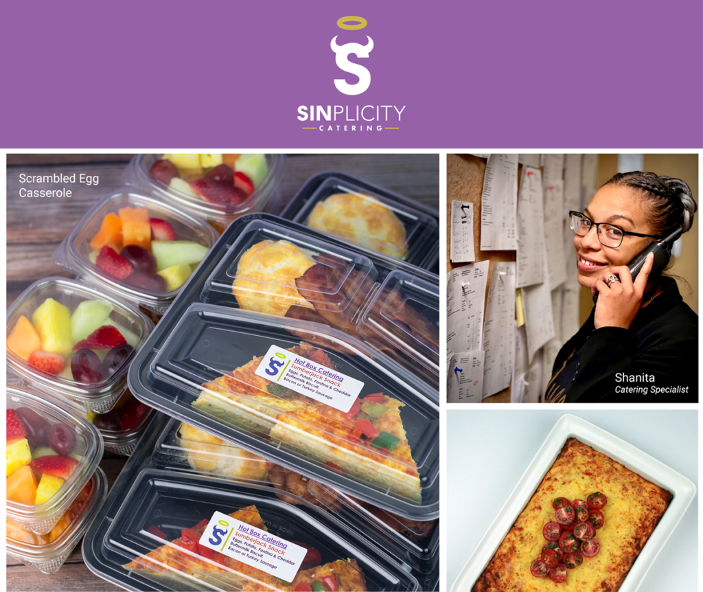 Sinplicity Catering | Photos of Shanita and breakfast casseroles